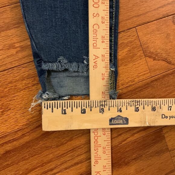 Isabel maternity Size 2 skinny jeans factory distress.  Very stretchy - Picture 6 of 10